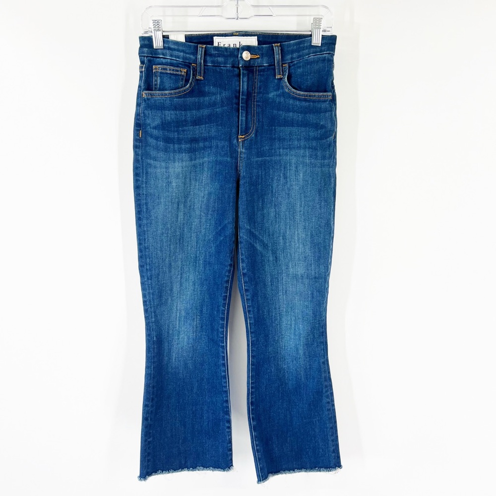 Frank & Eileen Killian Crop Flare Jeans Raw Hem